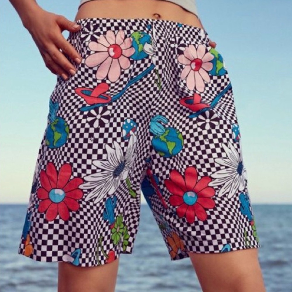 Stussy Floral Checkered Shorts